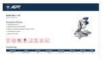 ⁦ديسك قطعية ذوايا اي بي تي 900 وات 7.25 بوصه موديل APT DW07705⁩ - الصورة ⁦6⁩