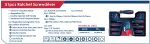 ⁦طقم مفكات + مفك راس مفصلية سنون+لقم 51 قطعة اي بي تي موديل APT  AH148078-51⁩ - الصورة ⁦3⁩