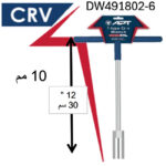 ⁦مفتاح بيبه حرف تي 10 مم أي بى تى موديل - APT DW491802-10⁩ - الصورة ⁦3⁩