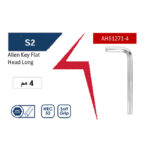 ⁦مفتاح ألـن مـسـدس طويل 4 مم  ( S2 )اي بى تى موديل  APT AH51271-4⁩ - الصورة ⁦2⁩