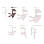 ⁦قمطه سريعه مينى 15 سم عرض الفك 5.5 سم وزن ٢٧٠ جم PIHER⁩ - الصورة ⁦3⁩
