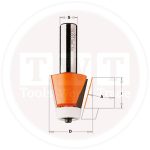 بنطة Bevel Bit Corian S=12 D=31.7X22.2 15A CMT