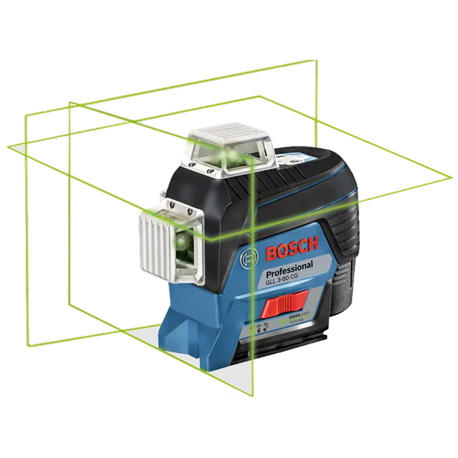 201 ميزان ليزر بوش 3 مستويات 80 متر بطارية ليثيوم ايون 12 فولت موديل BOSCH - GLL 3-80 CG BM - الصورة 1