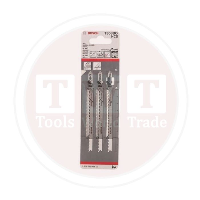 ⁦سلاح منشار اركيت للخشب قطعيه دائريه وناعمه 3 قطع BOSCH T308BO⁩ - الصورة ⁦1⁩