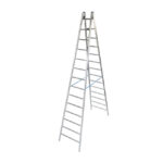 سلم الومنيوم ميتافورم طراز 32 مزدوج 18 درجة عادية الطول 5.60م METAFORM