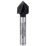 بنطة راوتر بوش للتجاويف علي شكل BOSCH V-Groove Bit 6, 12.7x45