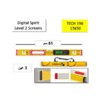 ⁦ميزان مياه ستابيلا 3 عين ديجيتال 61 سم بيد المانى موديل  STABILA TECH 196⁩ - الصورة ⁦2⁩