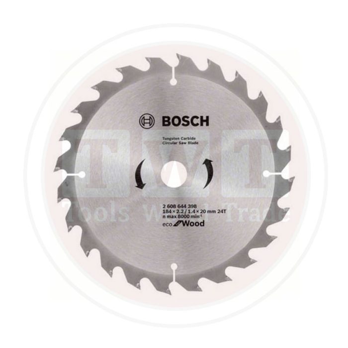 ⁦صينية منشار 7.25 بوصة  للخشب 24 سنة ايكولاين BOSCH Eco Line CSB For Wood 184x20-24⁩ - الصورة ⁦1⁩