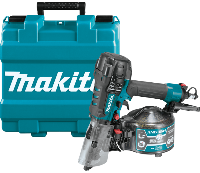 ⁦دباسه هواء ماكيتا لفائف مسمار من 32-65 مم سعة 200 مسمار 2.2كجم موديل - MAKITA AN635H⁩ - الصورة ⁦2⁩