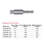 ⁦أدابتور اكس 1/4x1/4 بوصة طول 65مم موديل 6AB1465 تايواني KWG⁩ - الصورة ⁦2⁩