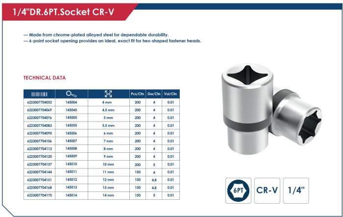 ⁦لقمة رباط مسدسه مربع 1/2 بوصه 8 مم أي بى تى - 20 APT CR-V⁩ - الصورة ⁦2⁩