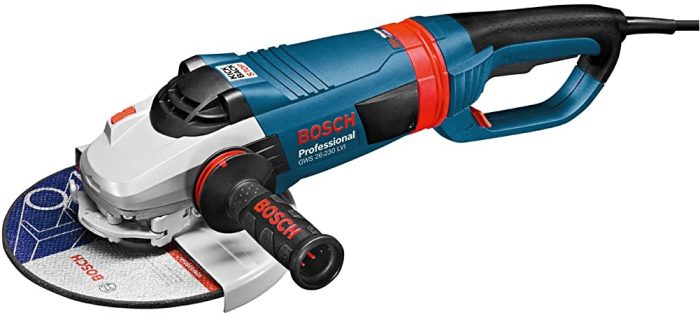 ⁦صاروخ بوش 9 بوصه 2600 وات برازيلي 6500 لفة/دقيقة موديل BOSCH - GWS 26-230 LVI⁩ - الصورة ⁦1⁩