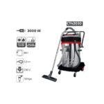 ⁦مكنسه برميل كراون استانليس 80 لتر 3 موتور 3000 وات موديل CROWN - CT42030S⁩ - الصورة ⁦2⁩
