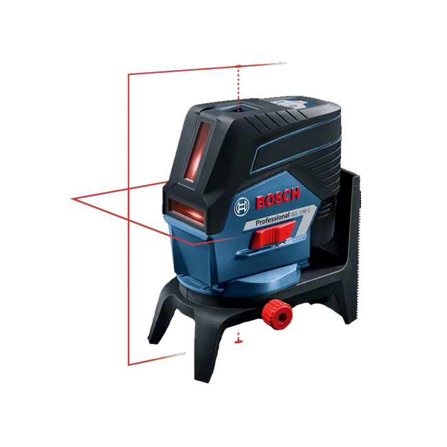 96 ميزان ليزر بوش 2 خط 50 متر و 2 نقطة مع الحامل الدوار موديل BOSCH - RM 2 GCL 2-50C+RM 2 - الصورة 1