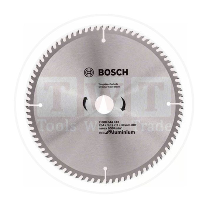⁦صينية منشار 10 بوصة للالومنيوم 96 سنة ايكولاين BOSCH Eco line CSB For Aluminum 254x30-96⁩ - الصورة ⁦1⁩