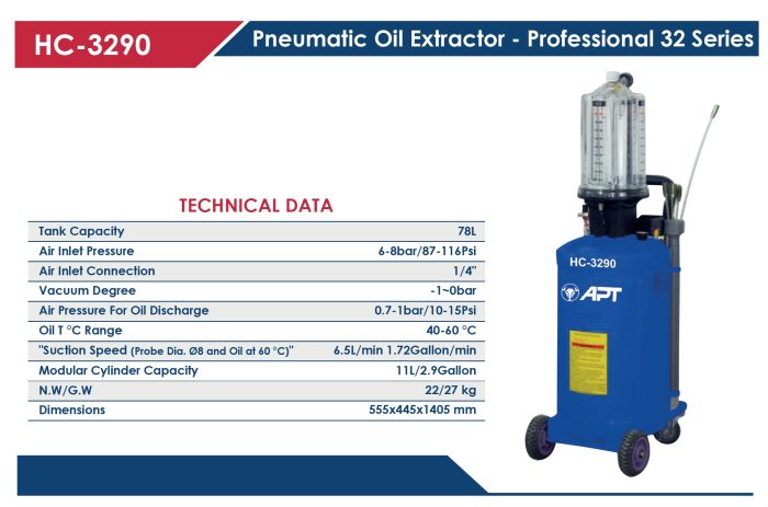 ⁦طلمبة سحب زيت من الموتور  78 لتر APT HC-3290⁩ - الصورة ⁦2⁩