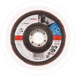 صنفرة مروحية ستانلس ستيل بوش 4.5 بوصه خشانه 80 BOSCH Flap Disc Best for Metal 115mm G 80
