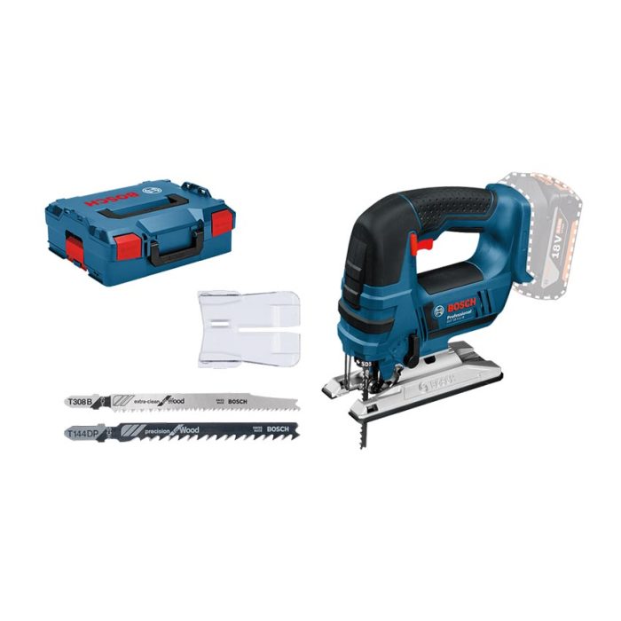 ⁦منشار اركيت بوش عمق 120 مم خشب 18 فولت 4.0 امبير موديل BOSCH - GST 18 V-LI, 2x4.0 Ah, L-BOXX⁩ - الصورة ⁦1⁩