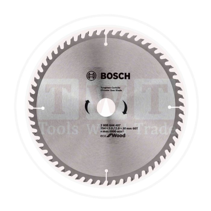 ⁦صينية منشار 10 بوصة  للخشب 60 سنة ايكولاين BOSCH Eco Line CSB For Wood 254x30-60⁩ - الصورة ⁦1⁩