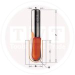 بنطه Round Nose Bit Solid HW S=6 D6x12.7  CMT