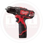 شنيور ميلوكي بطارية 10 مم عادة / مفك بدون بطاريات ( MILWAUKEE M12 BDD-0 (12 V