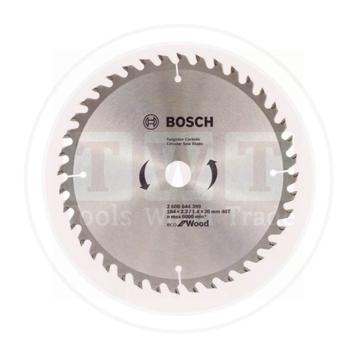 ⁦صينية منشار 7.25 بوصة  للخشب 40 سنة ايكولاين BOSCH Eco Line CSB For Wood 184x20-40⁩ - الصورة ⁦1⁩