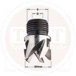 بنطه PLUG CUTTER HS D=12 Z4 S=21*14F .1 RH CMT