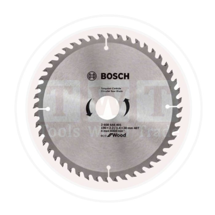 ⁦صينية منشار 7.5 بوصة  للخشب 48 سنة ايكولاين BOSCH Eco Line CSB For Wood 190x30-48⁩ - الصورة ⁦1⁩