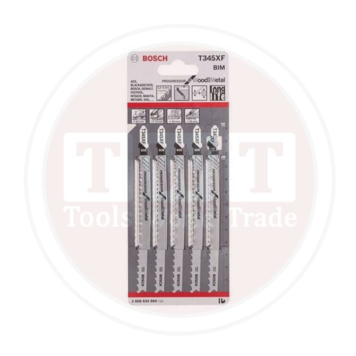 ⁦سلاح منشار اركيت بوش للخشب والحديد 5 قطع BOSCH  JSB T345 Xf Progressor for Wood And Metal 5Pcs⁩ - الصورة ⁦1⁩