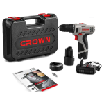 ⁦شنيور كراون 10مم 17نيوتن 1.5امبير 2بطارية 12فولت نيكل ايون موديل CROWN - CT21053LH⁩ - الصورة ⁦4⁩