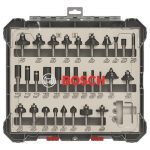 مجموعه من بنط الراوتر للتجاويف المستقيمة و الدائرية 30 قطعة كعب 6 مم BOSCH 30 pcs Mixed 6mm sha