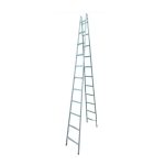 سلم الومنيوم ميتافورم مزدوج درج عادي للأعمال الشاقه طراز W ALFA - 7 طول (2.23) METAFORM