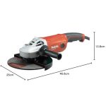 ⁦صاروخ جلخ ماكيتا 9 بوصه 2200 وات موديل - MAKITA  MT92B⁩ - الصورة ⁦3⁩