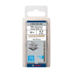 ⁦علبة بنط كوبلت للتخريم فى الاستانلس 10 قطع 4.2 مم بوش BOSCH Pack of 10Metal Drill Bit HSS-Co, 4,2X43X75⁩ - الصورة ⁦2⁩