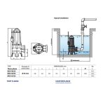 ⁦طلمبه غاطسة بيدريللو 10حصان 3فاز زهر رواسب 80مم 4بوصه (13متر) PEDROLLO  VXC4 100/80⁩ - الصورة ⁦4⁩