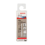 علبة بنط كوبلت للتخريم فى الاستانلس 10 قطع 2.5 مم بوش BOSCH PACK OF  10 Metal Drill Bits  HSS-CO 2.5X30X57