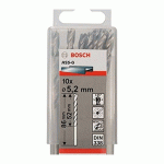 علبة بنط حدادى 10 قطع قطر 5.2 مم بوش BOSCH HSS-G 5.2 MM  10 PCS