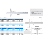 ⁦باكوليس اعماق عادة اكيود مقاس 0-150 مم دقة 0.02 مم ACCUD⁩ - الصورة ⁦2⁩