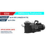⁦طلمبة حمامات سباحه اي بي تي 1 فاز 3 حصان 23 م APT GSU2200⁩ - الصورة ⁦2⁩