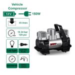 ⁦كمبرسور سيارة دي دبليو تي 12 فولت 150 وات 35 لتر/دقيقة DWT KAP12-150 شاشة عادية⁩ - الصورة ⁦2⁩