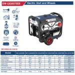 ⁦مولد كهرباء اي بي تي 220 فولت بنزين مارش عجل 8.0-8.3 كيلو وات APT  DW-LSG9375EB⁩ - الصورة ⁦2⁩