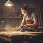 ⁦صنفرة دائرية 300 وات 125 مم اي بي تي موديل APT  DW08206⁩ - الصورة ⁦3⁩