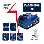 بطاريه ليثيوم 20 فولت 2 امبير موديل DW0020020S-CB ماركة اي بي تي APT