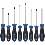 طقم مفكات عاده وصليبة ونجمه بوش 8 قطع مقاس BOSCH PZ/PZ/SL/TX  6 Pcs
