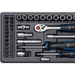 طقم لقم  راتشيت ماركة بوش 35قطعه مقاس 1/4 بوصة BOSCH