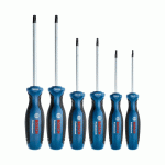 طقم مفكات نجمه 6 قطع بوش مقاس BOSCH Set 6pc TX