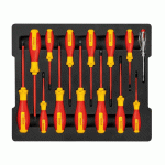 طقم مفكات عاده وصليبه معزول 10000 فولت 14 قطعه بوش BOSCH Set 14 Pcs