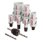 ⁦مجموعة من البنط المنشارية 14 قطعة PRO Multi Material Power Change Plus Hole Saw 14 Pcs Set⁩ - الصورة ⁦2⁩