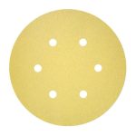 كرتونة 50 ورقة صنفرة دائرية اسكوتش لاصق 6 بوصة 6 فتحات خشانة 320 ماركة بوش Bosch C450 150mm G320 6hole