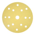 كرتونة 50 ورقة صنفره دائرية اسكوتش لاصق 6 بوصة 15 فتحة خشانة 240 ماركة بوش BOSCH C450 150 mm G240 15 hole